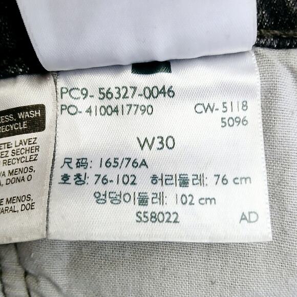 Levi's Premium Denim 501 Original Shorts SZ W30 Black S58022 56327-0046 - Picture 5 of 6